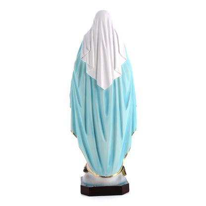 Statua Madonna Immacolata, in resina vuota. Altezza 100 cm