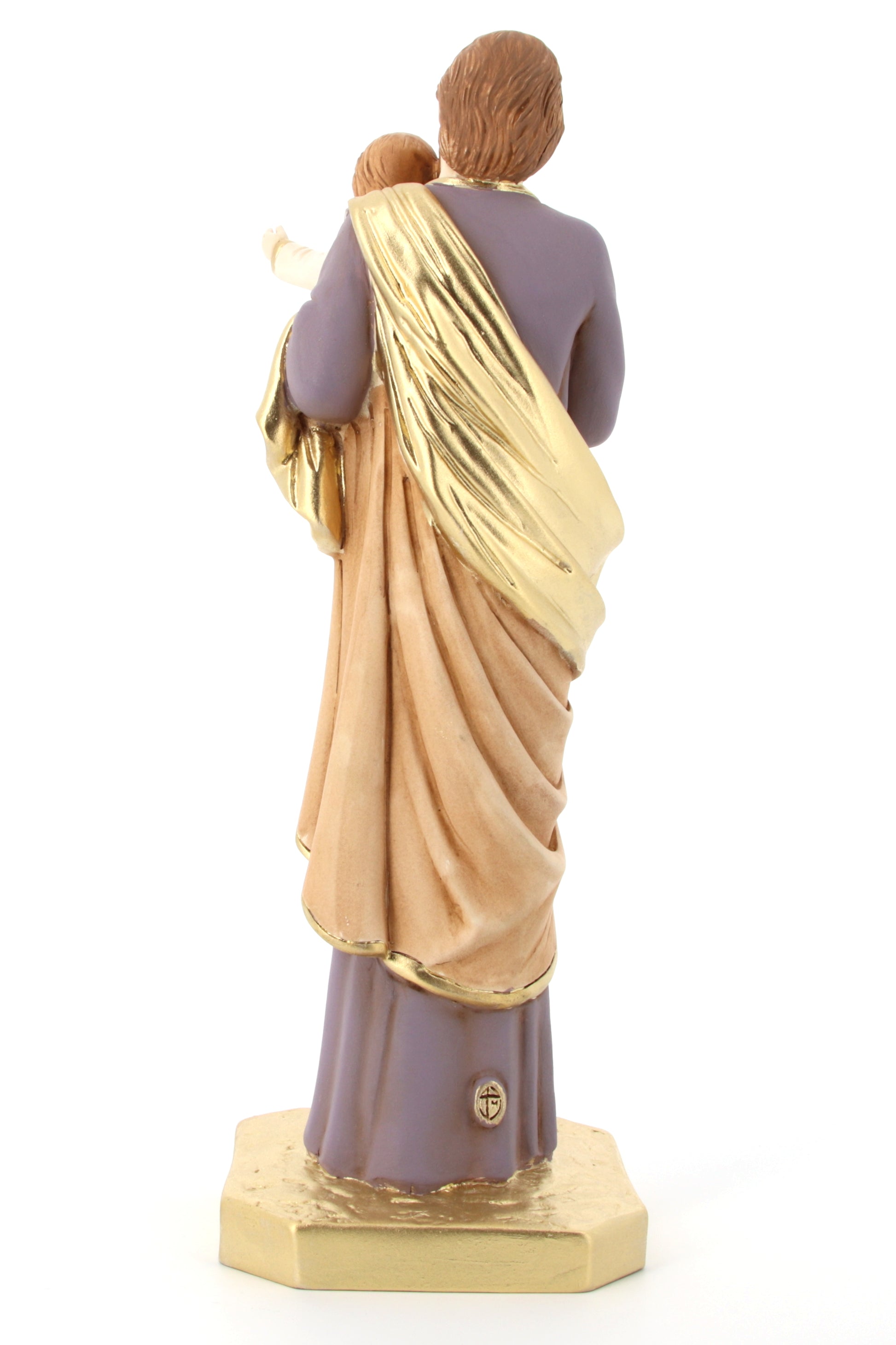 Statua San Giuseppe, in polvere di marmo. Altezza 32 cm