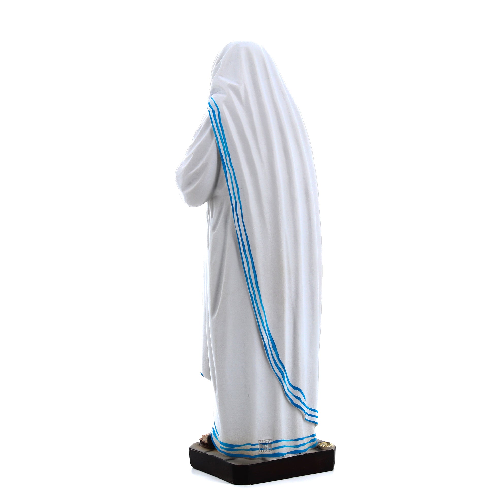Statua santa Teresa di Calcutta, in resina colorata. Altezza 30 cm