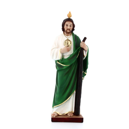 Statua san Giuda Taddeo apostolo, in resina. Altezza 31 cm
