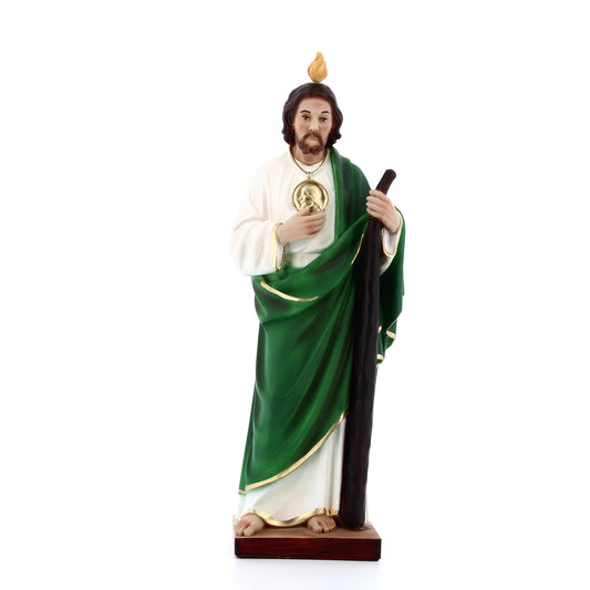 Statua san Giuda Taddeo apostolo, in resina. Altezza 31 cm