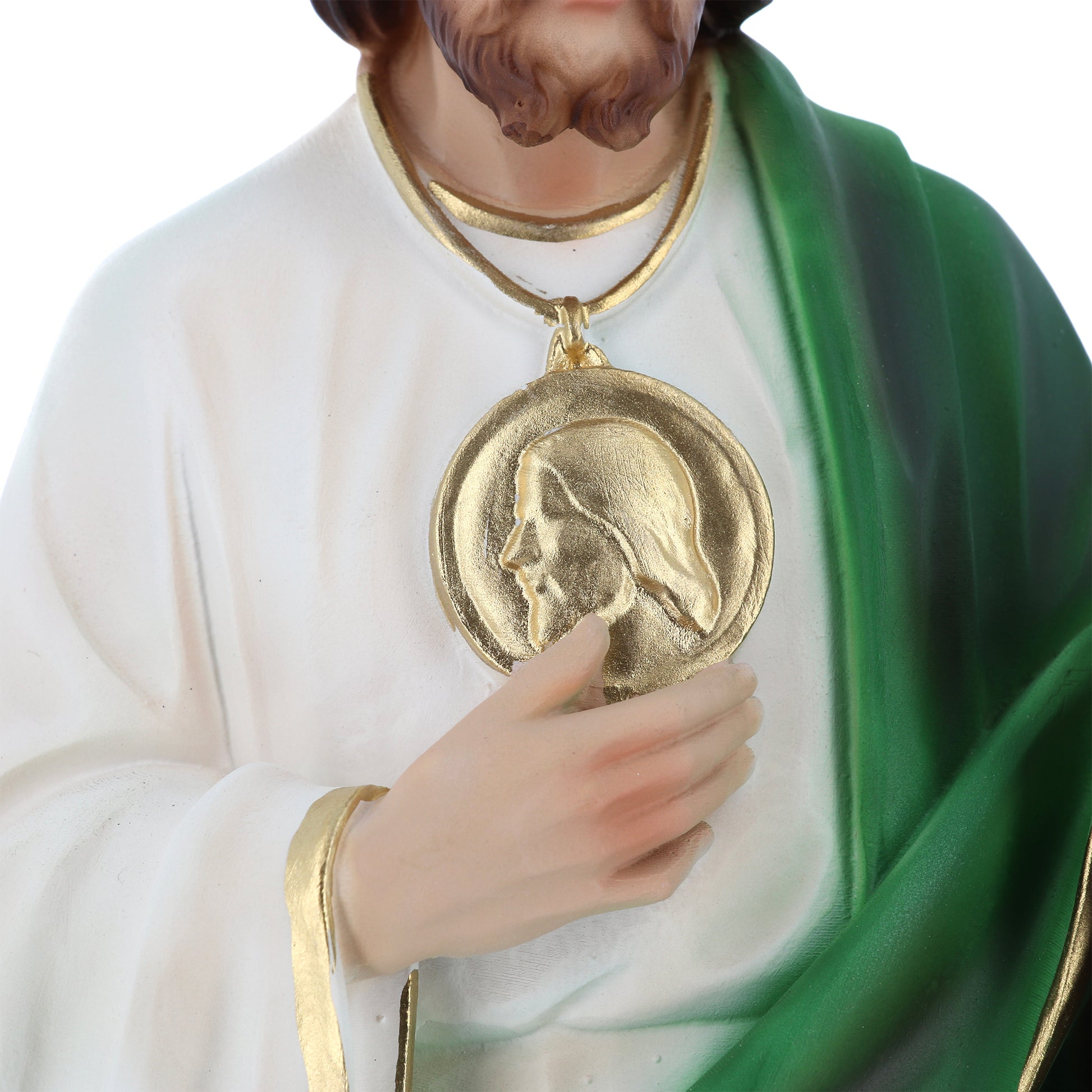 Statua san Giuda Taddeo apostolo, in resina. Altezza 31 cm