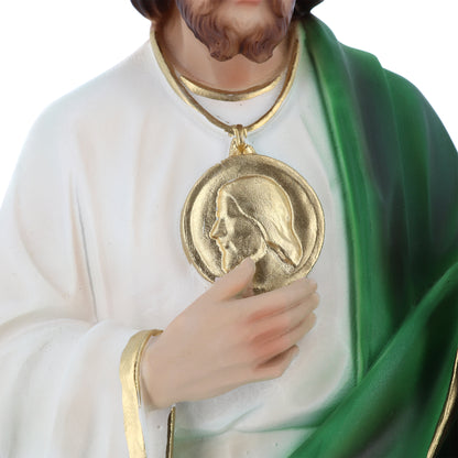 Statua san Giuda Taddeo apostolo, in resina. Altezza 31 cm