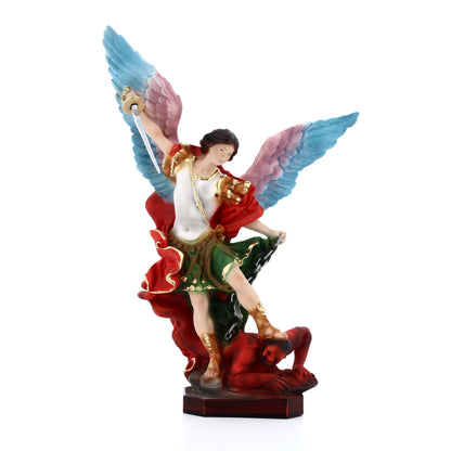 Statua San Michele Arcangelo, in resina. Altezza 27 cm
