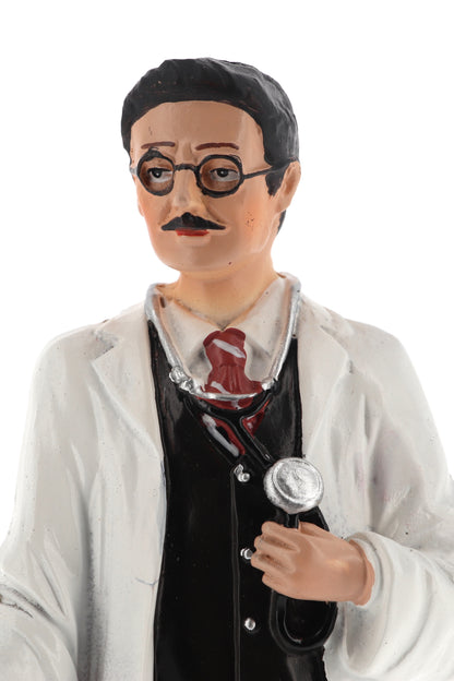 Statua di San Giuseppe Moscati, in resina. Altezza 20 cm