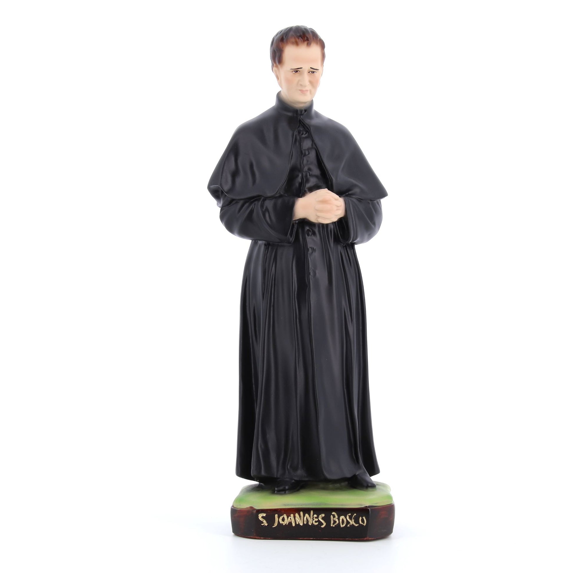 Statua San Giovanni Bosco in resina vuota. Altezza 38 cm