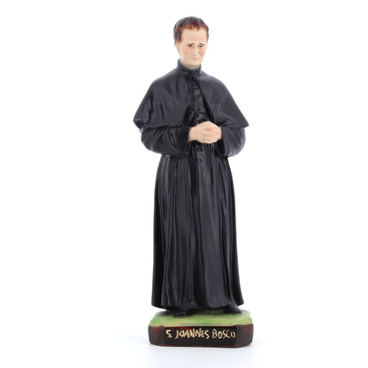 Statua San Giovanni Bosco in resina vuota. Altezza 38 cm