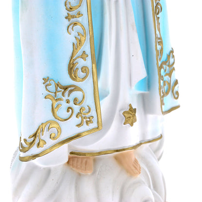 Statua in resina Madonna di Fatima. Altezza 15 cm