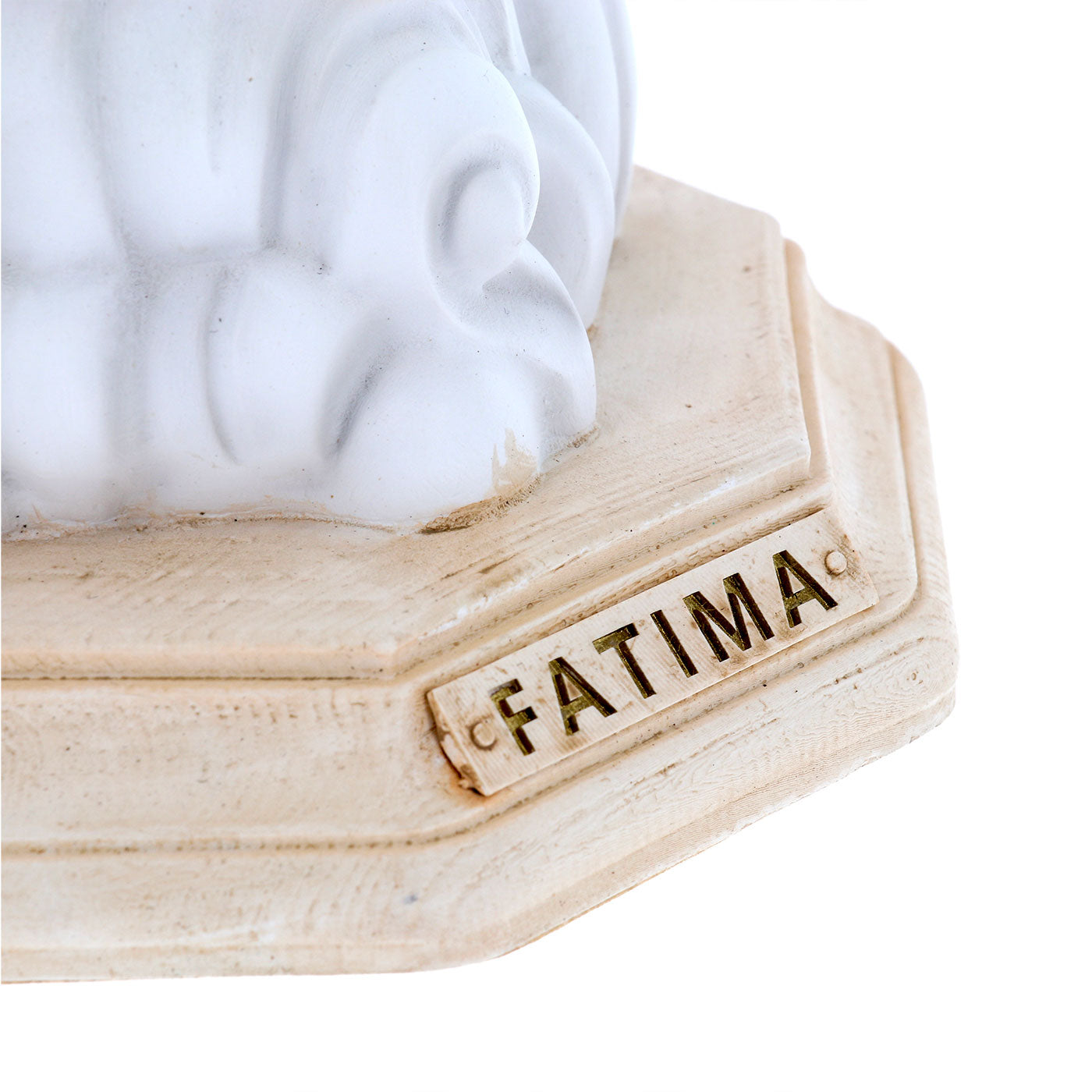 Statua in resina Madonna di Fatima. Altezza 15 cm