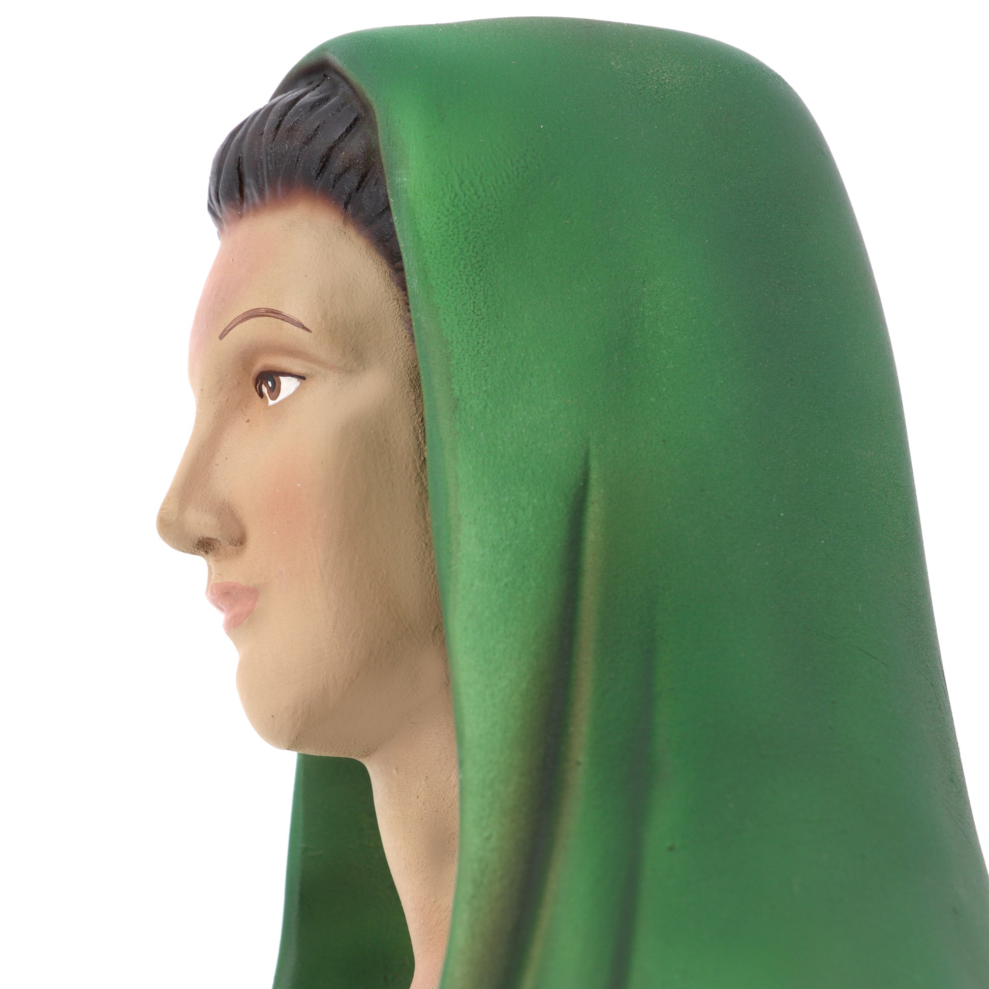 Statua Vergine della Rivelazione, in resina colorata. Altezza 50 cm