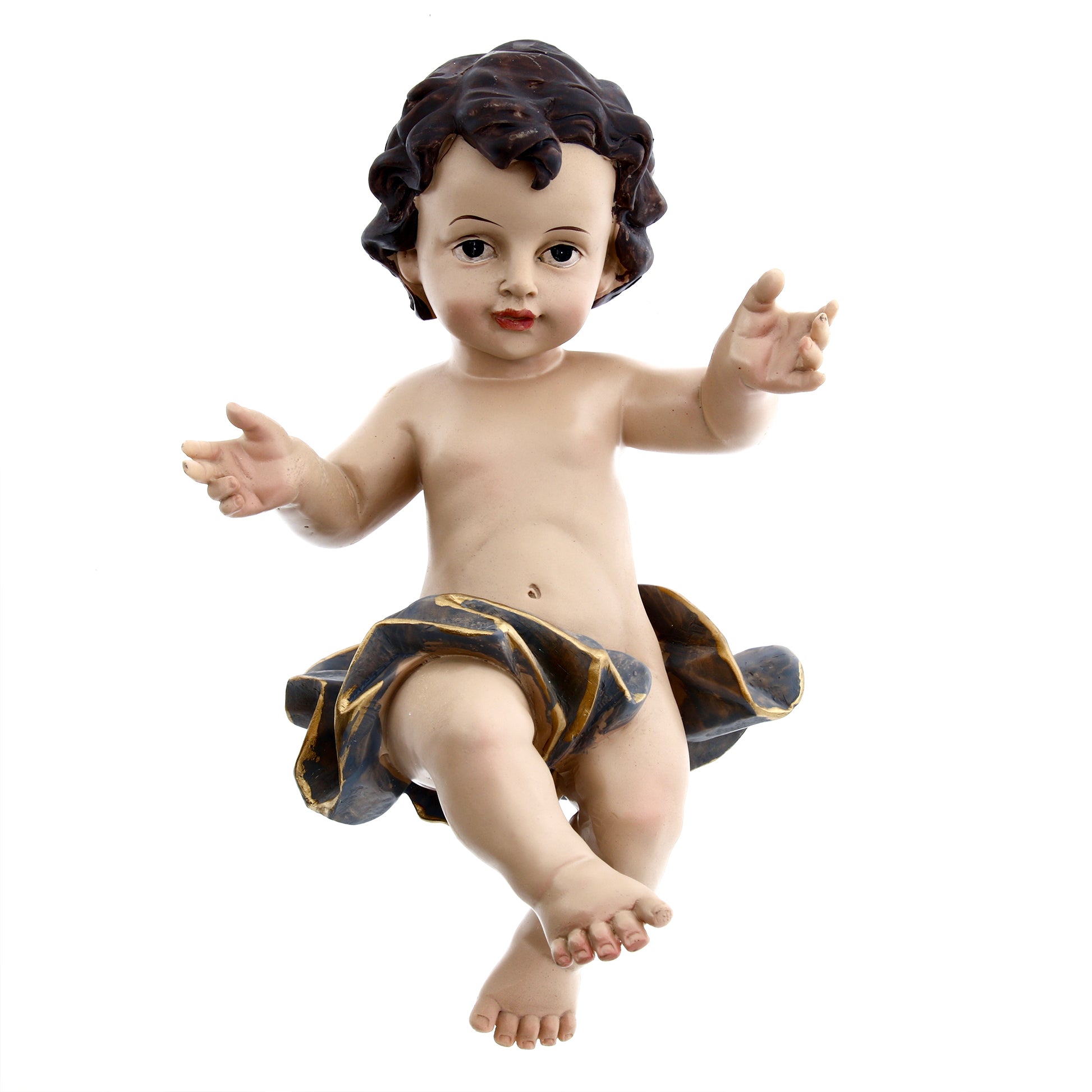 Statua Gesù Bambino in resina. Altezza 23 cm