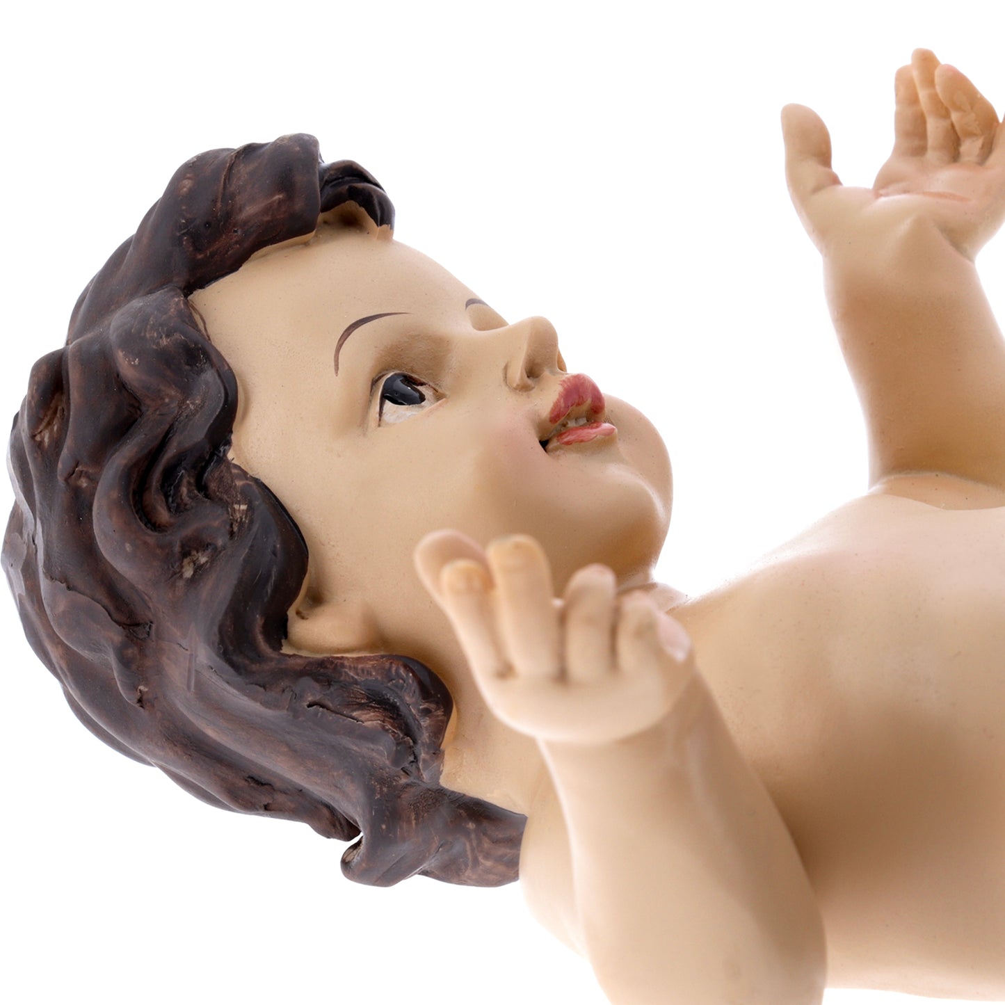 Statua Gesù Bambino in resina. Altezza 23 cm