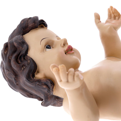 Statua Gesù Bambino in resina. Altezza 23 cm