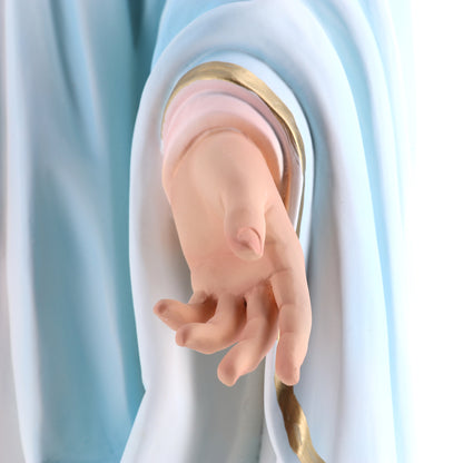 Statua Madonna Immacolata, in resina vuota. Altezza 80 cm