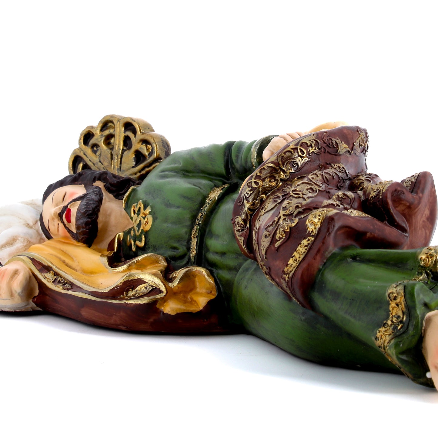 Statua San Giuseppe dormiente, in resina. Larghezza 40 cm