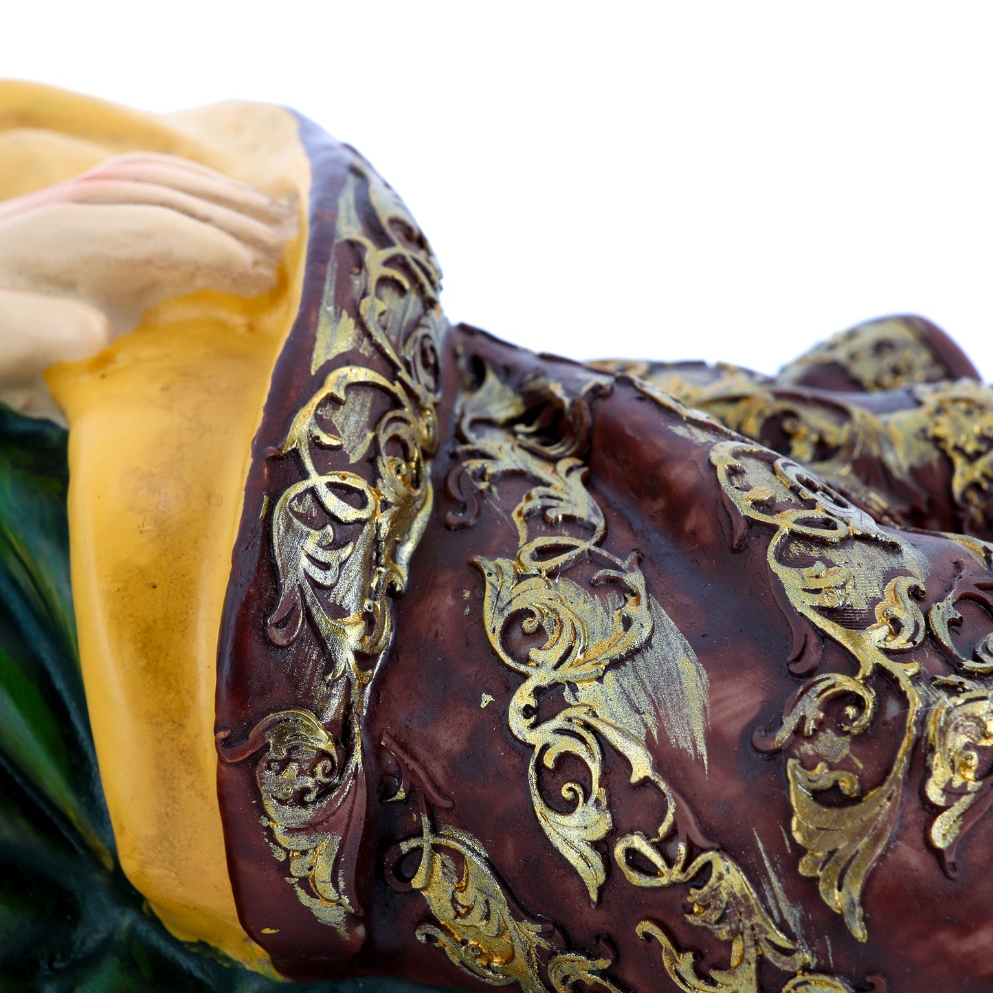 Statua San Giuseppe dormiente, in resina. Larghezza 40 cm