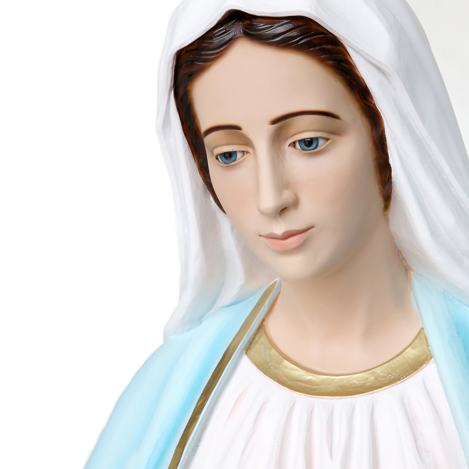 Statua Madonna Immacolata, in vetroresina. Altezza 160 cm