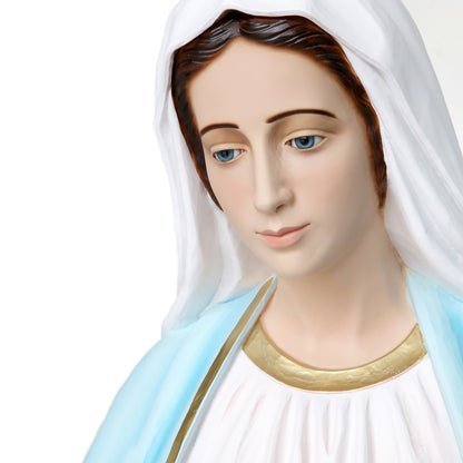 Statua Madonna Immacolata, in vetroresina. Altezza 160 cm