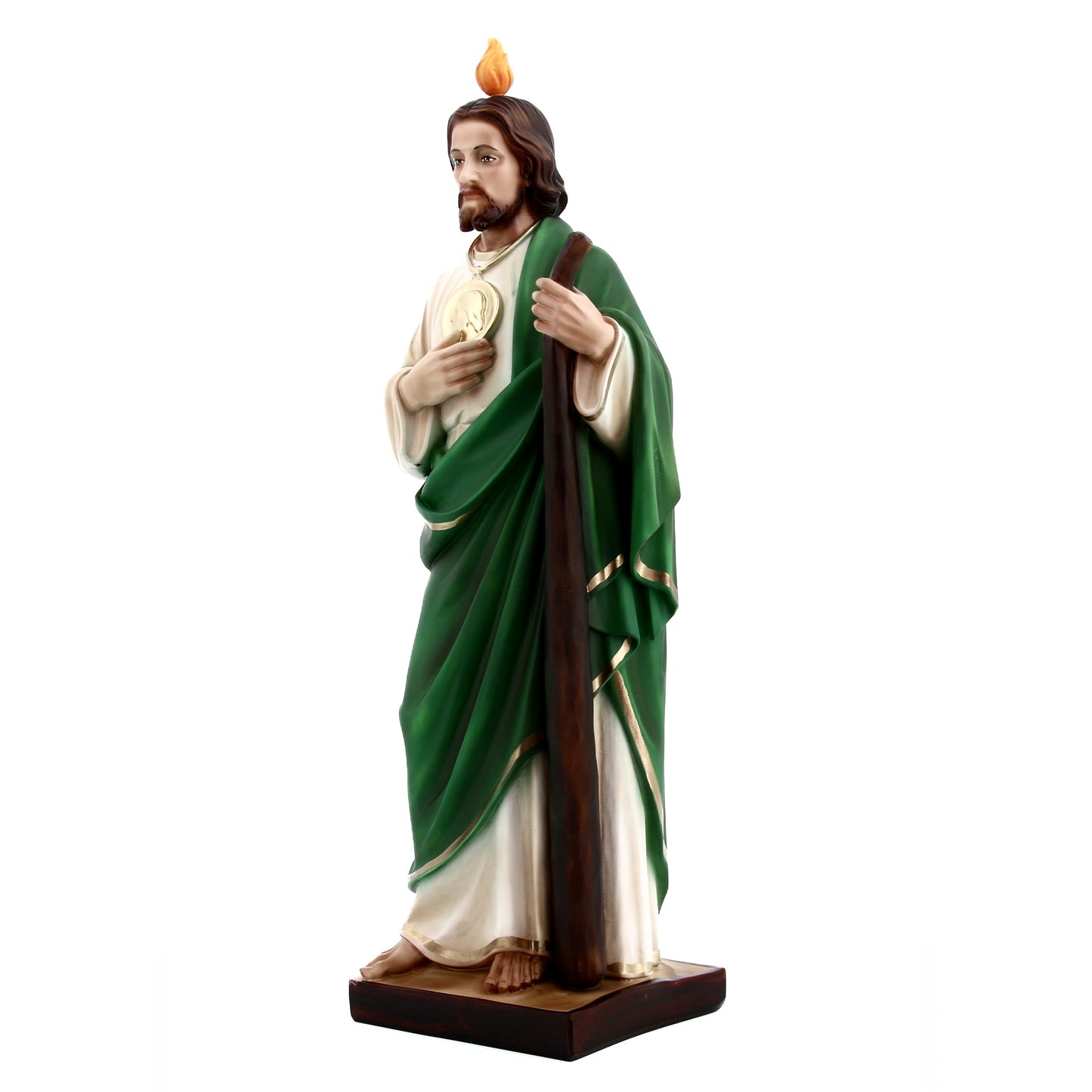 Statua San Giuda Taddeo Apostolo, in resina vuota. Altezza 60 cm