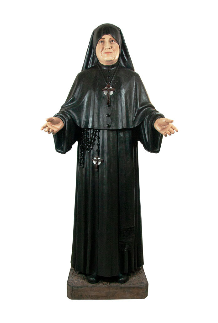 Statua Madre Speranza in vetroresina colorata 130 cm