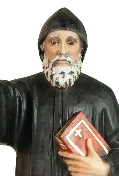 Statua San Charbel in resina colorata. Altezza 30 cm