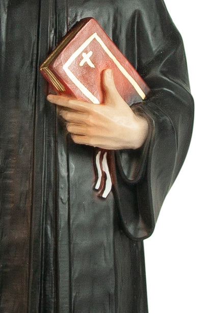 Statua San Charbel in resina colorata. Altezza 30 cm