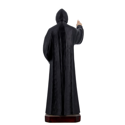 Statua di San Charbel in resina vuota colorata. Altezza 60 cm