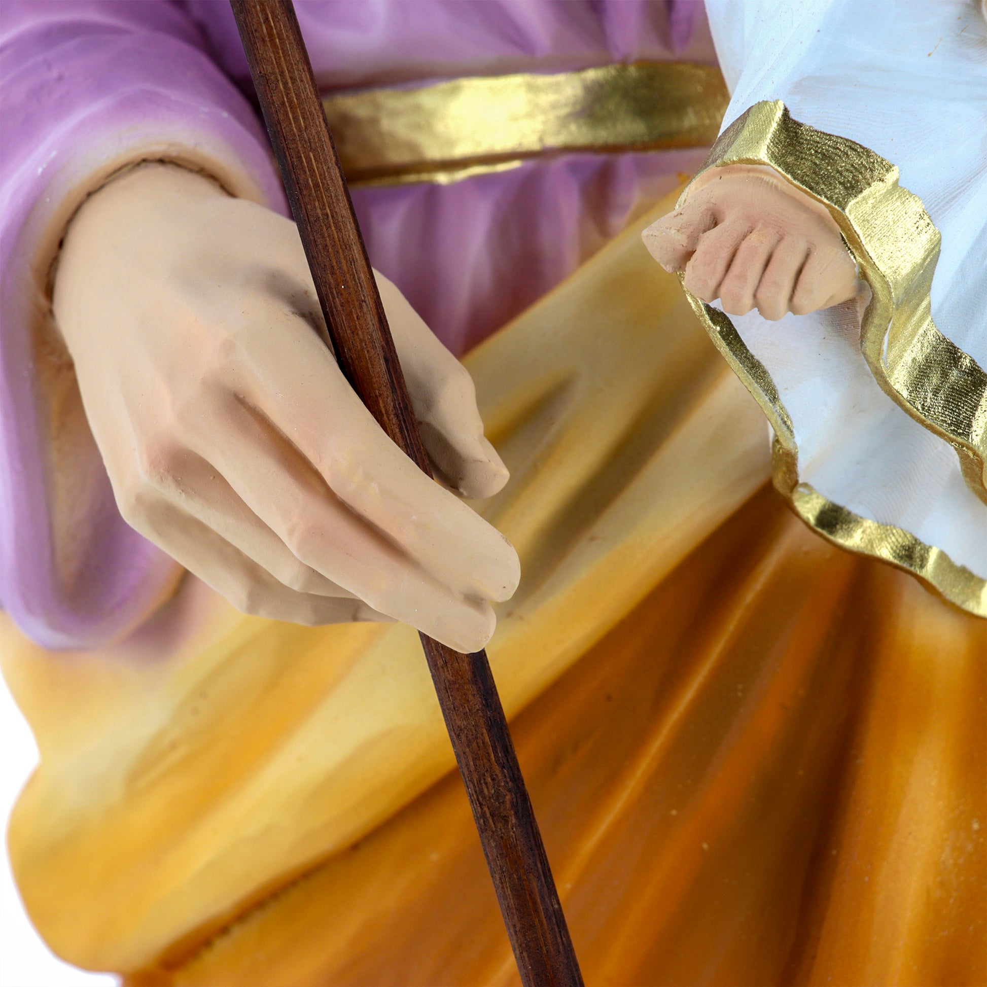 Statua San Giuseppe in resina vuota. Altezza 51 cm