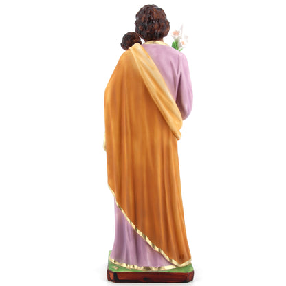Statua San Giuseppe in resina vuota. Altezza 51 cm