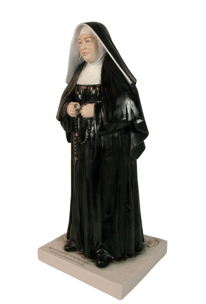 Statua Beata Maria Teresa Fasce in polvere di marmo colorata. Altezza 30 cm