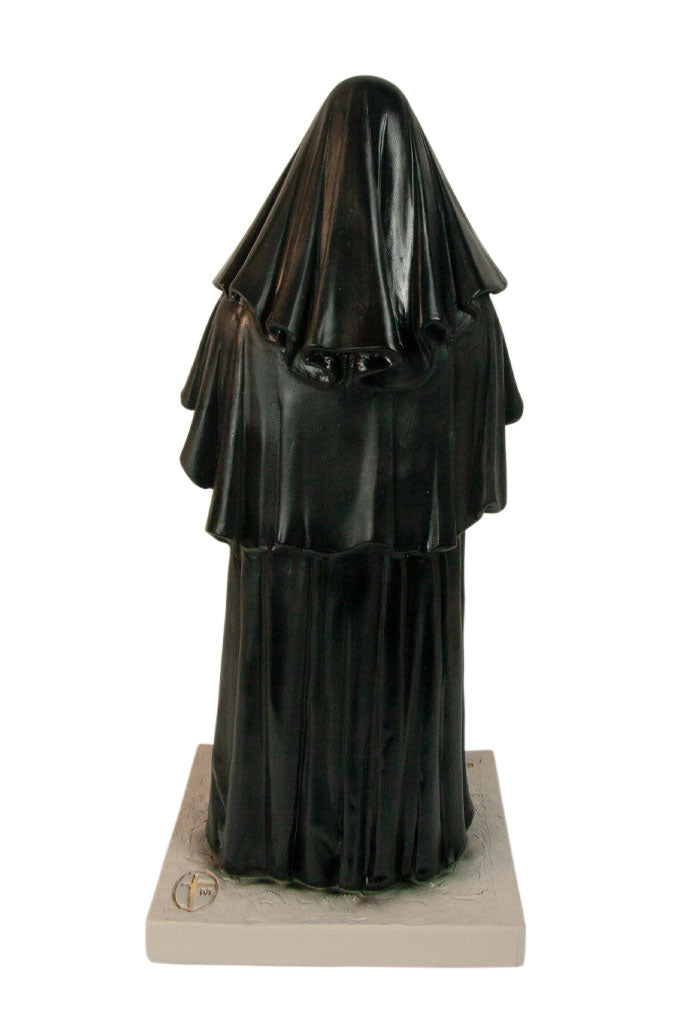 Statua Beata Maria Teresa Fasce in polvere di marmo colorata. Altezza 30 cm