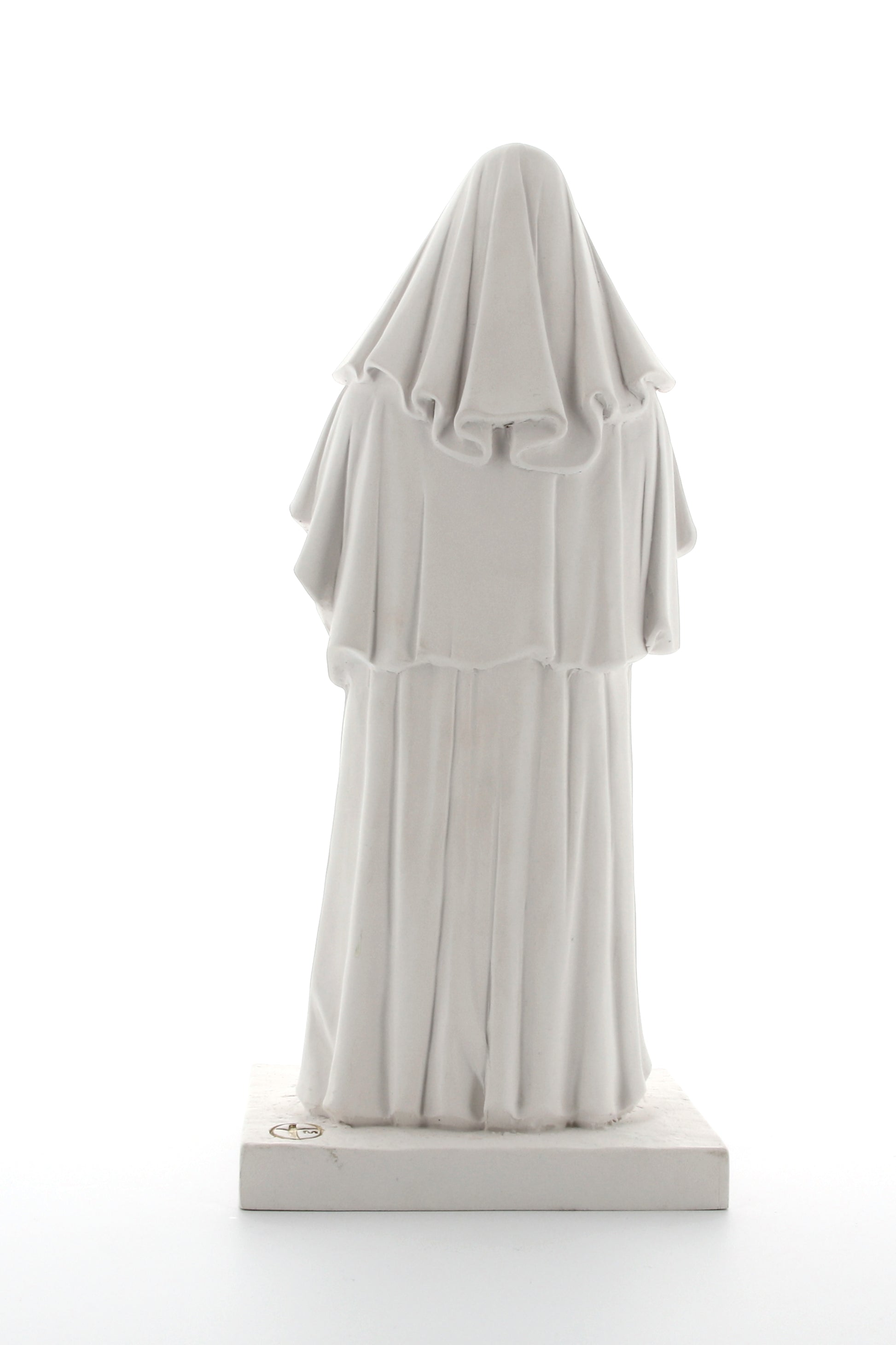 Statua Beata Maria Teresa Fasce in polvere di marmo bianca. Altezza 30 cm