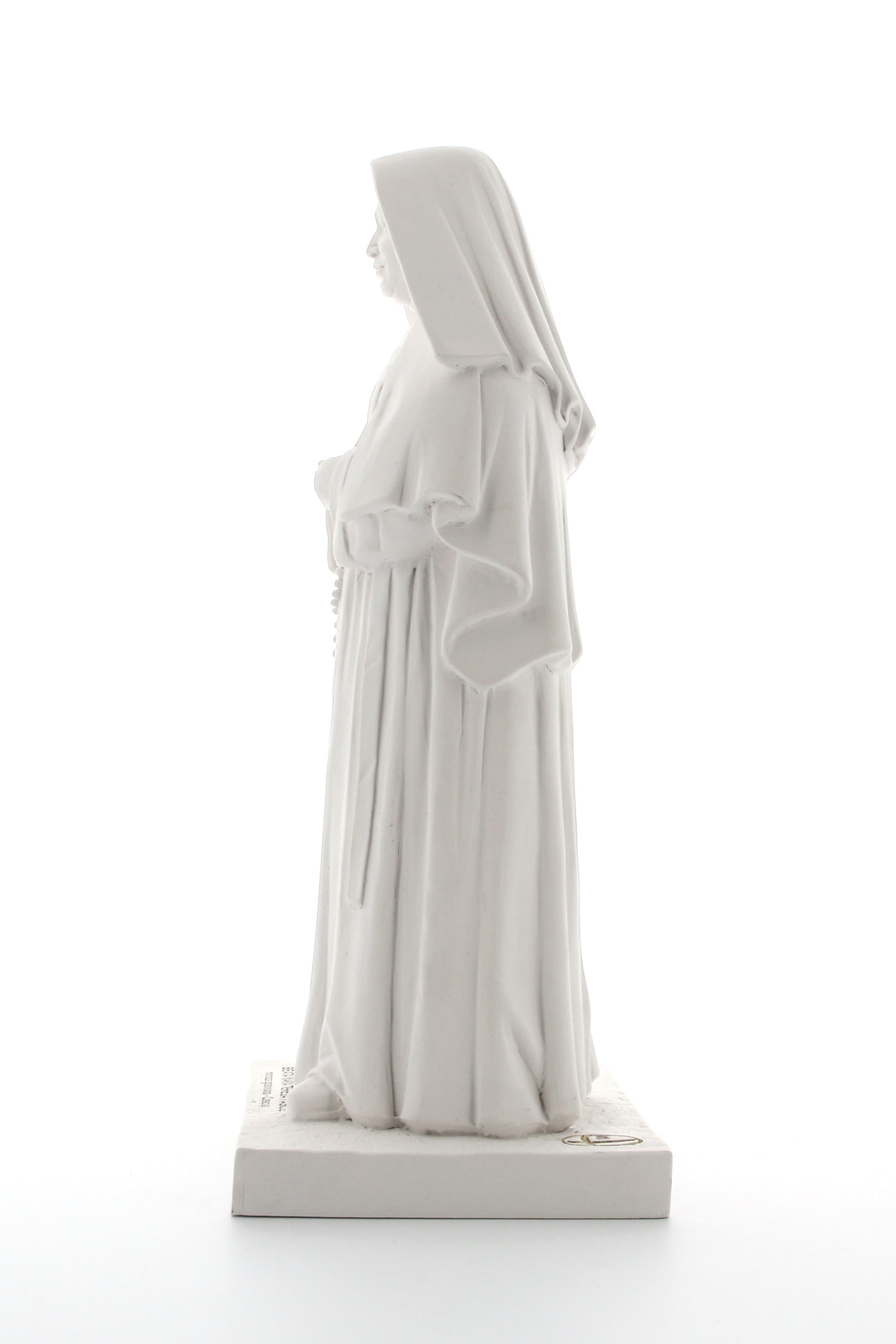 Statua Beata Maria Teresa Fasce in polvere di marmo bianca. Altezza 30 cm