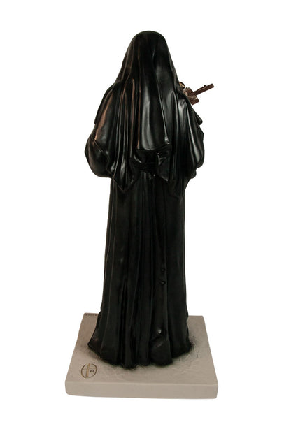 Statua Santa Rita, in polvere di marmo colorata. Altezza 30 cm