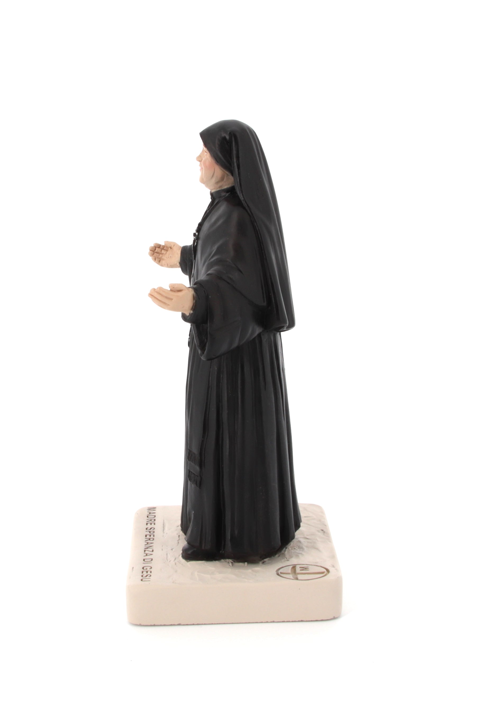 Statua beata Madre Speranza, in polvere di marmo colorato. Altezza 17 cm