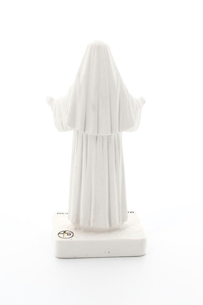 Statua beata Madre Speranza, in polvere di marmo bianca. Altezza 17 cm