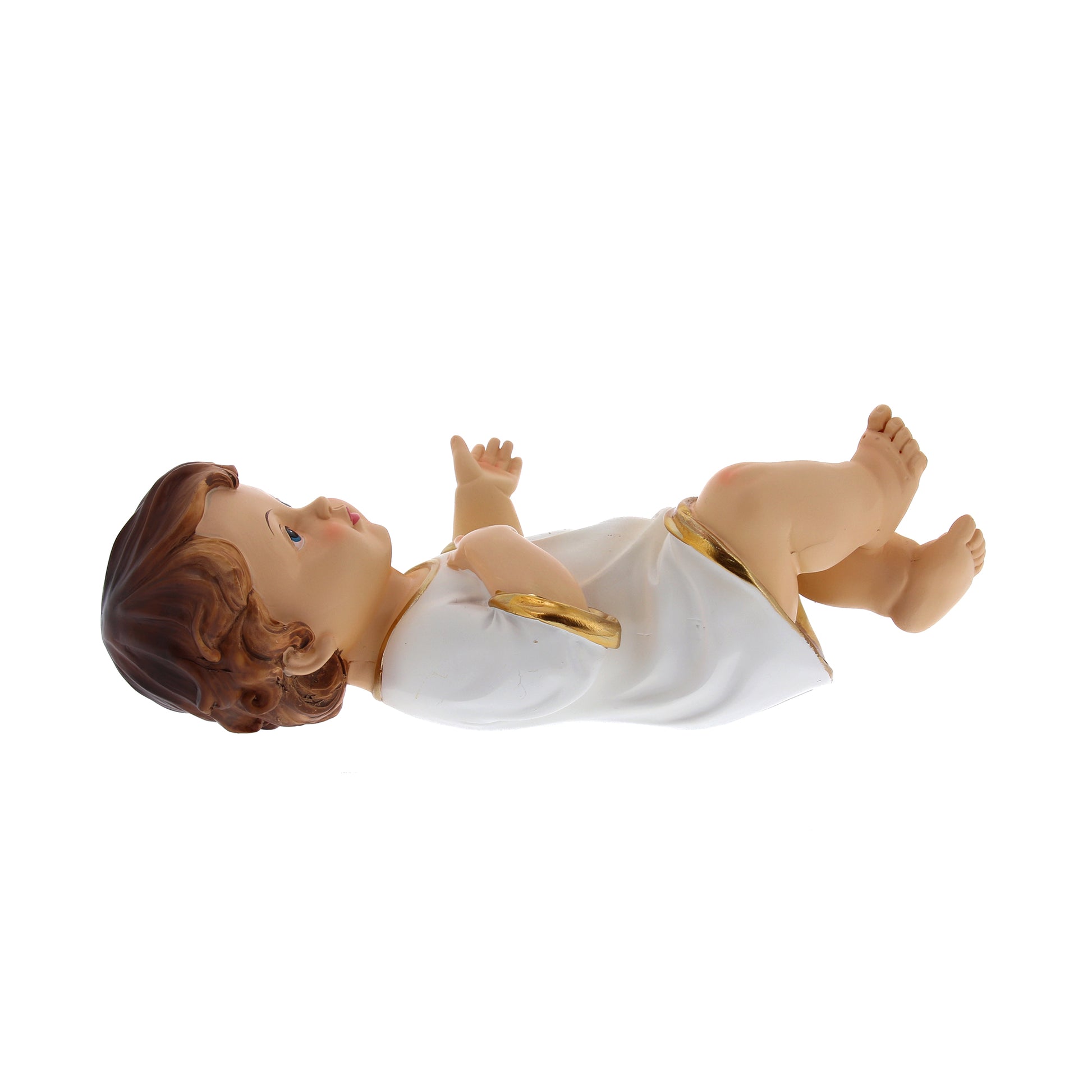 Statua Gesu' Bambino vestito , in resina. Altezza 29 cm