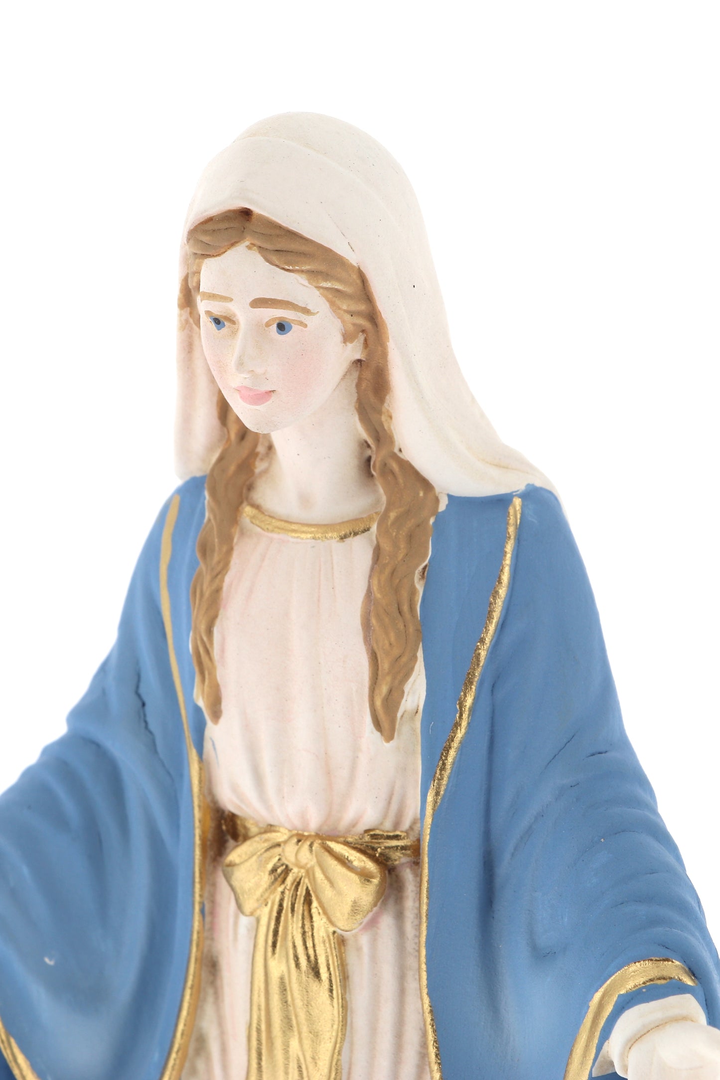 Statua Madonna Immacolata, in resina colorata. Altezza 20 cm
