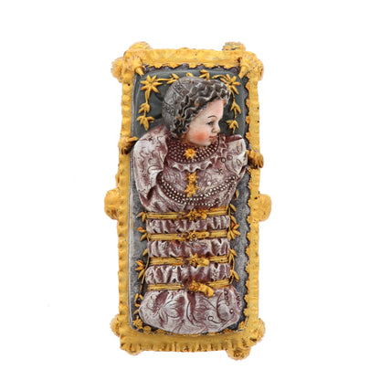 Statua Maria Bambina in resina. Lunghezza 10 cm