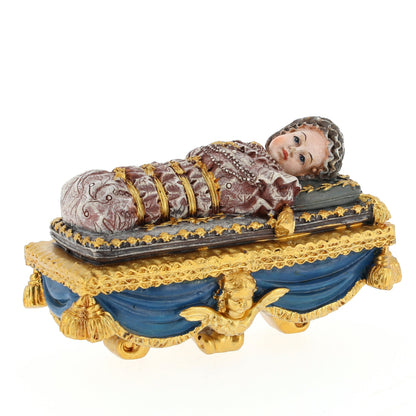 Statua Maria Bambina in resina. Lunghezza 10 cm