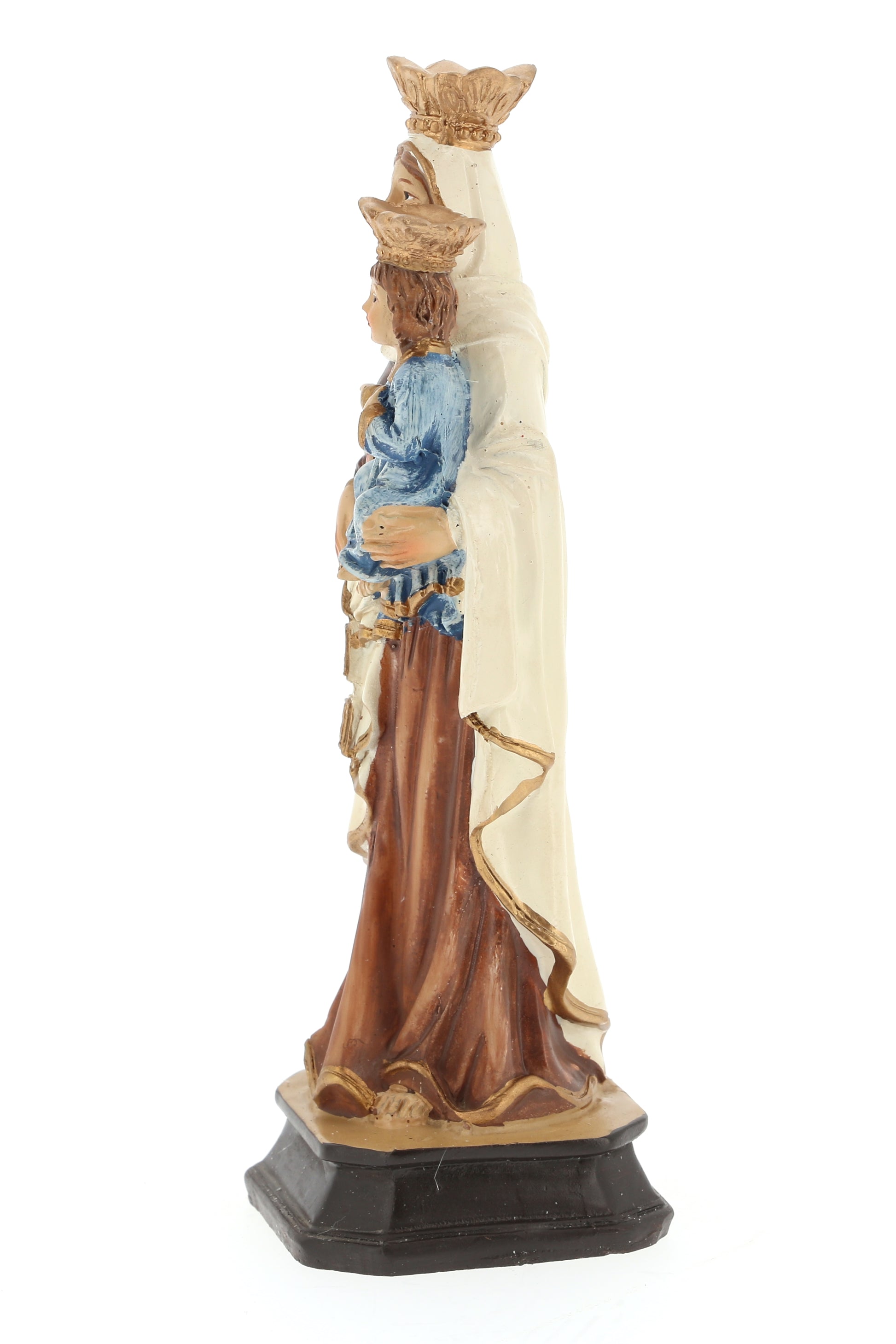 Statua Madonna del Carmine, in resina. Altezza 15 cm