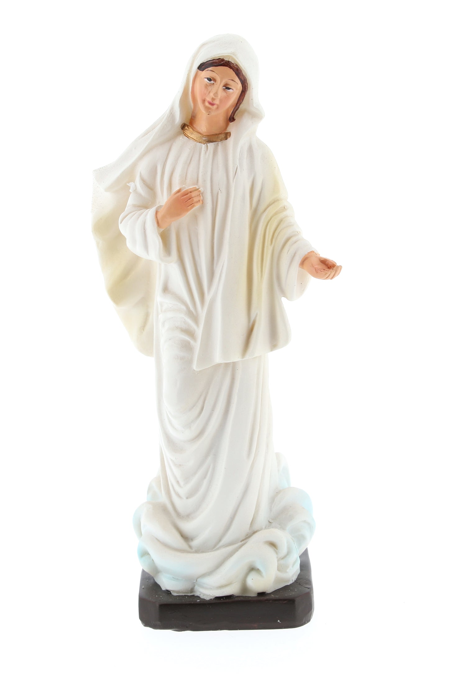Statua Madonna di Medjugorje, in resina. Altezza 15 cm