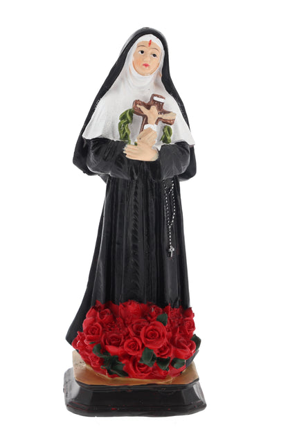 Statua Santa Rita, in resina. Altezza 13,5 cm