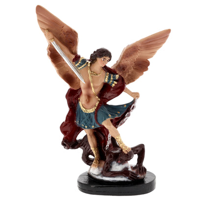 Statua San Michele Arcangelo, in resina. Altezza 15 cm
