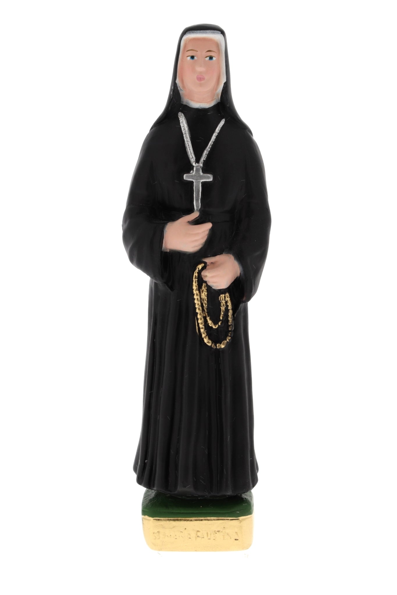 Statua santa Faustina Kowalska, in gesso. Altezza 20 cm