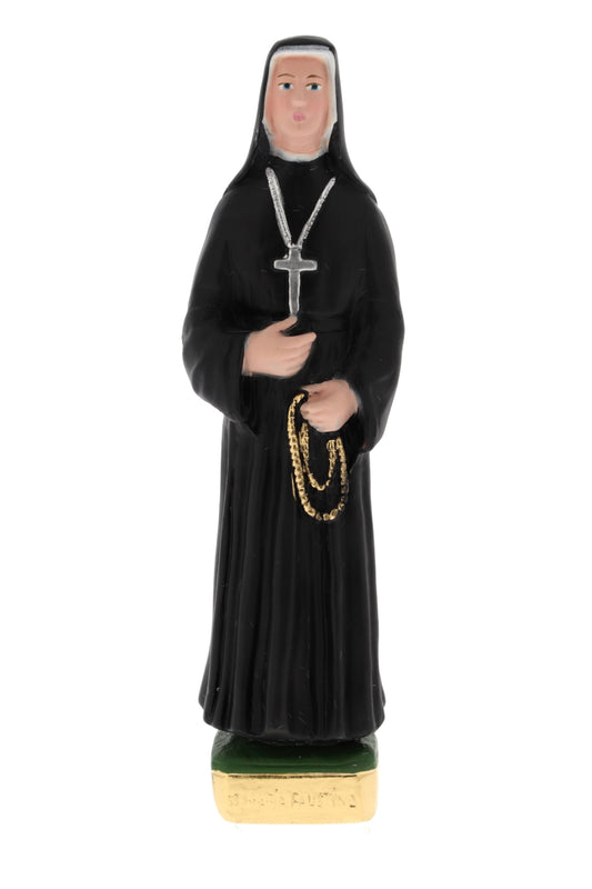 Statua santa Faustina Kowalska, in gesso. Altezza 20 cm