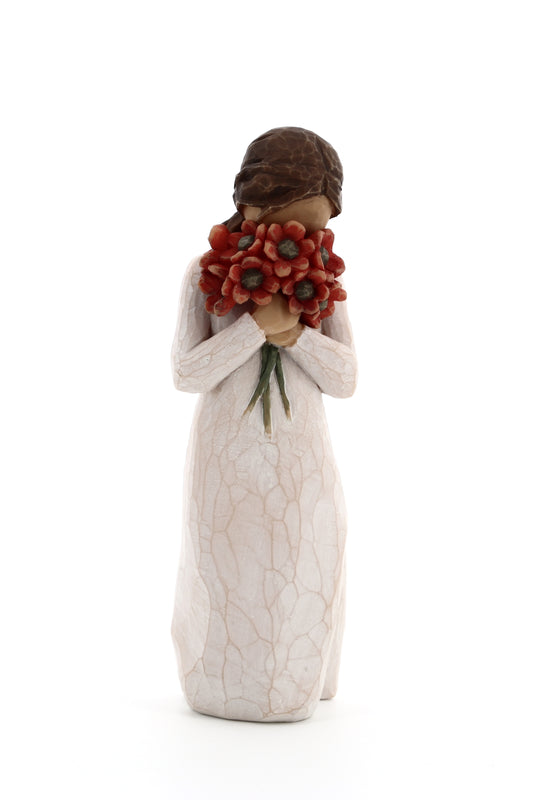 Statua in resina The Willow Tree - Circondata dall'amore (Sourrounded by Love) h. 13 cm