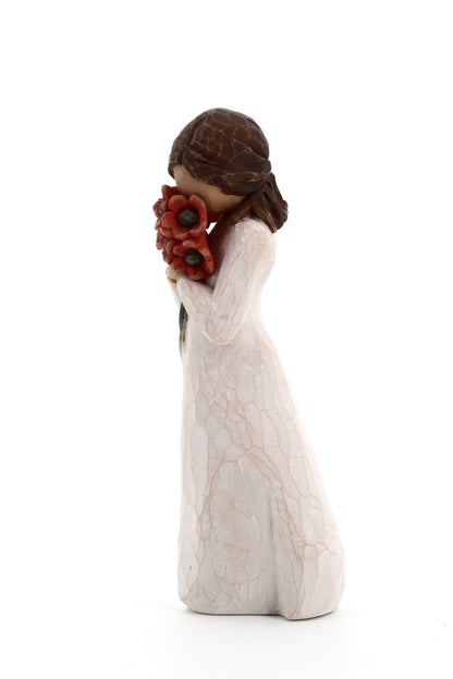 Statua in resina The Willow Tree - Circondata dall'amore (Sourrounded by Love) h. 13 cm
