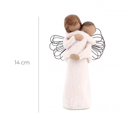 Statua in resina The Willow tree - abbraccio dell' Angelo (Angel's embrace) h. 14 cm