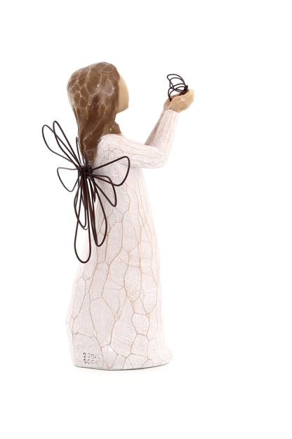 Statua in resina The Willow tree Angelo della Liberta' (Angel of Freedom) h. 12,5 cm